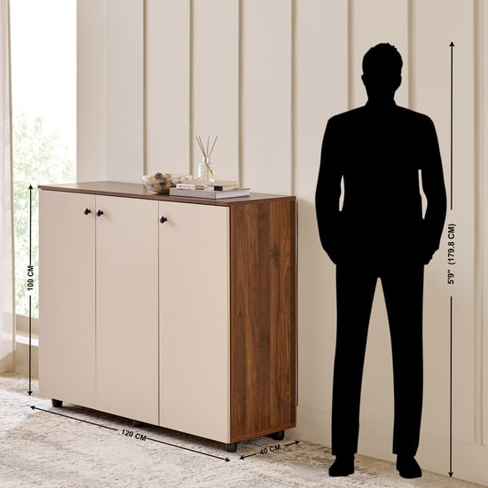 Addison 20 Pair Shoe Cabinet - Walnut