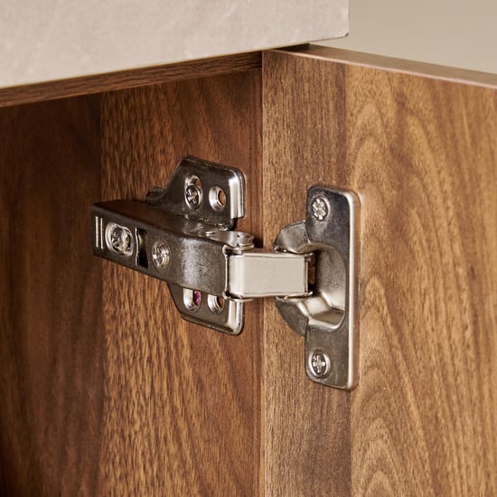 Addison 18 Pair Shoe Cabinet with Drawers - Walnut