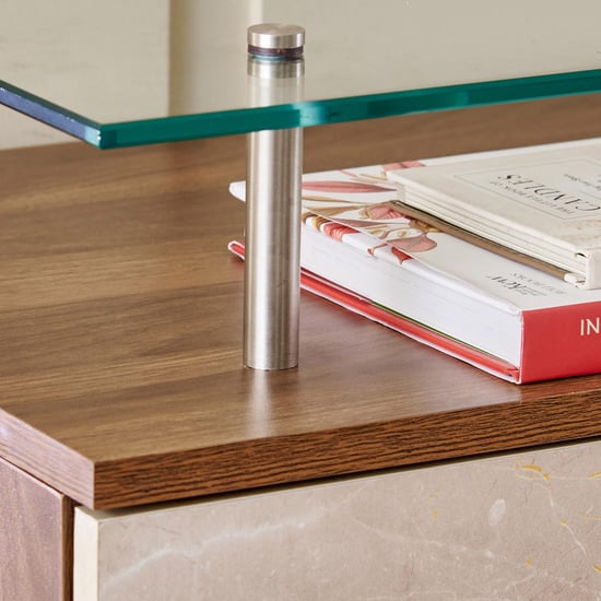 Addison 18 Pair Shoe Cabinet with Drawers - Walnut