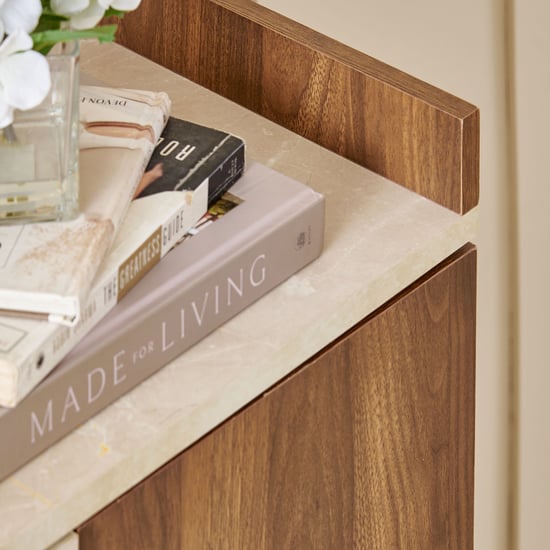 Addison 22 Pair Shoe Cabinet with Drawer - Walnut