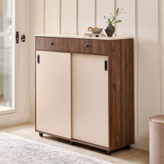 Addison 20 Pairs Shoe Cabinet with Drawer - Beige