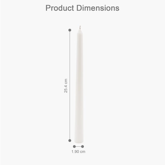 HOSLEY Pack of 6 Vanilla Scented Taper Candles