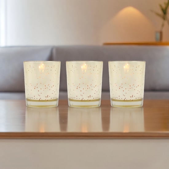 HOSLEY Set of 3 Sweet Pea Jasmine Scented Votive Candles