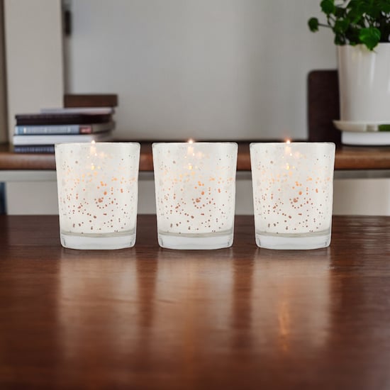 HOSLEY Set of 3 Sweet Pea Jasmine Scented Votive Candles