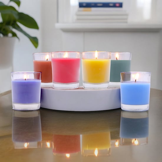 HOSLEY Set of 6 Multi Scented Votive Candles