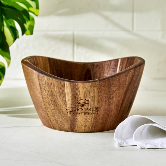 Chef's Pride Marion Acacia Wood Serving Bowl
