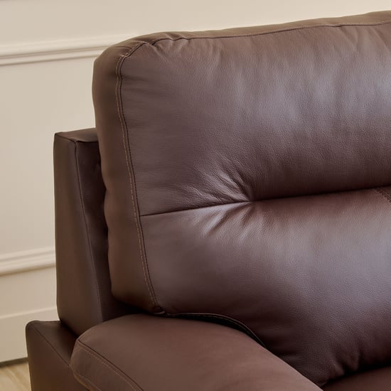 Winchester NXT Half Leather 3+2 Seater Sofa Set - Brown