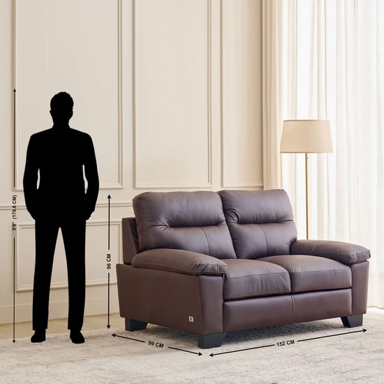 Winchester NXT Half Leather 3+2 Seater Sofa Set - Brown