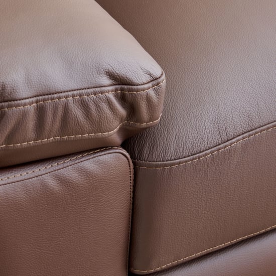 Winchester NXT Half Leather 3+1+1 Seater Sofa Set - Brown