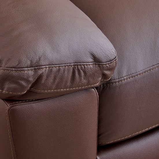 Winchester NXT Half Leather 3+1+1 Seater Sofa Set - Brown
