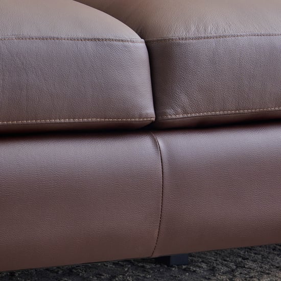 Winchester NXT Half Leather 3+1+1 Seater Sofa Set - Brown