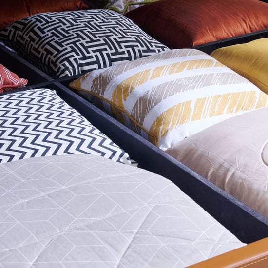 Tiffany Nestle Queen Bed with Hydraulic Storage - Tan