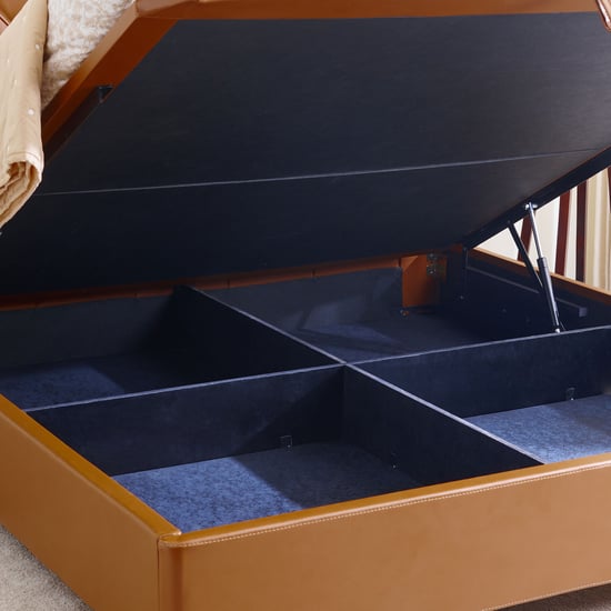 Tiffany Nestle Queen Bed with Hydraulic Storage - Tan