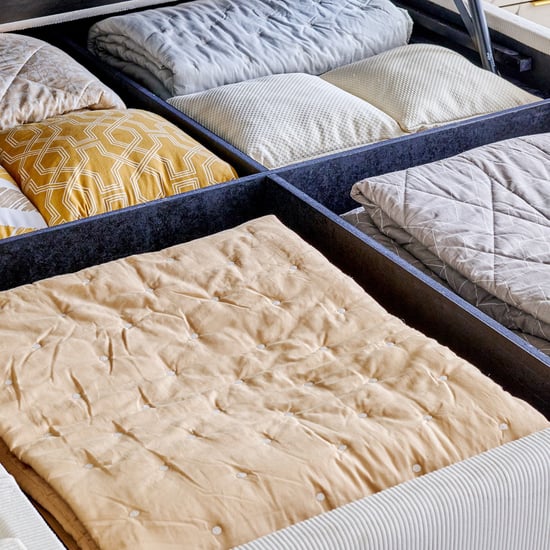 Modern Radiance Queen Bed with Hydraulic Storage - Cream