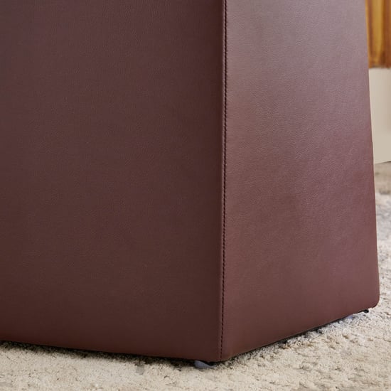 Baxton Faux Leather Ottoman - Brown