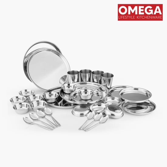 OMEGA 32Pcs Stainless Steel Dinner Set