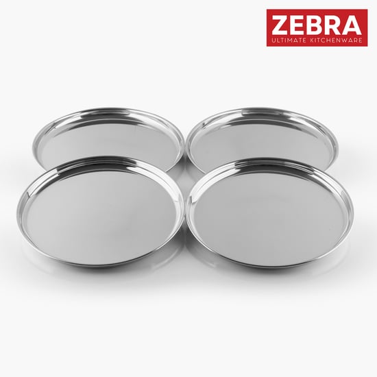 ZEBRA Set of 4 Stainless Steel Heavy Gauge Bogi Side Plates - 20 cm