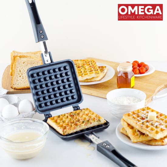 OMEGA Aluminium Non-Stick Waffle Maker