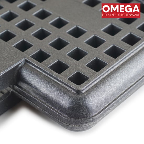 OMEGA Aluminium Non-Stick Waffle Maker