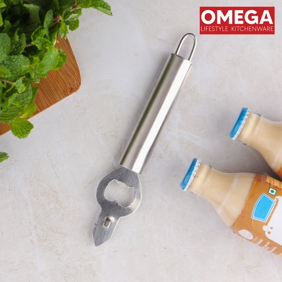 OMEGA Stainless Steel Bottle Opener with Handle