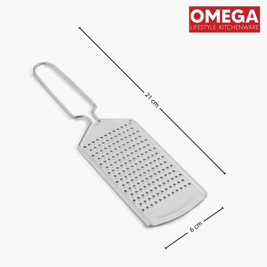 OMEGA Stainless Steel Grater with Wire Handle