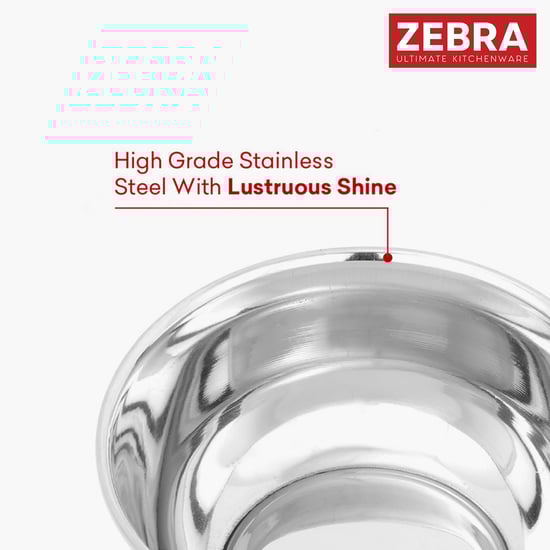 ZEBRA Set of 4 Stainless Steel Veg Bowls - 140ml