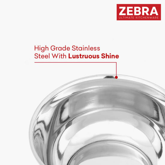 ZEBRA Set of 6 Stainless Steel Veg Bowls - 280ml