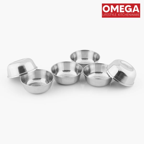 OMEGA Set of 6 Stainless Steel Katori - 100ml