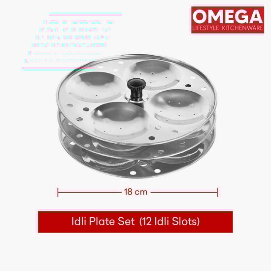 OMEGA Stainless Steel Idli Maker with Stand