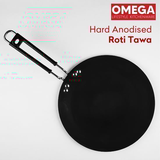 OMEGA G-Home Aluminium Hard Anodized Roti Tawa - 25cm