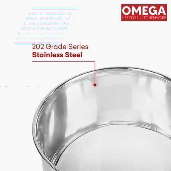 OMEGA Elite 2Pcs Stainless Steel Copper Bottom Cookware Set