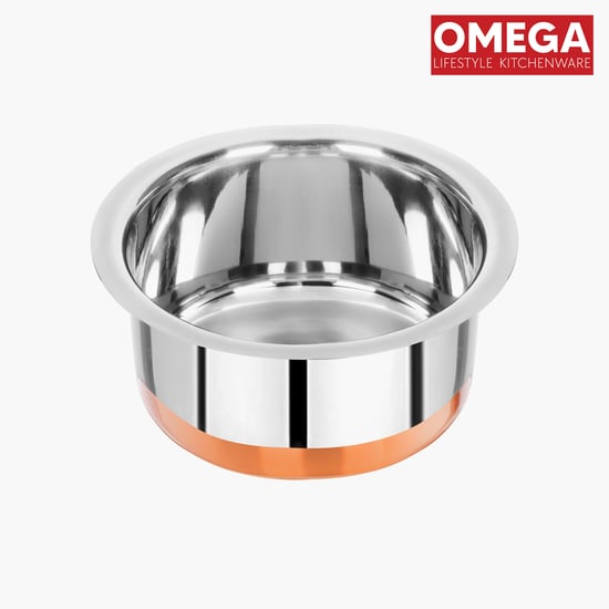 OMEGA 3Pcs Stainless Steel Copper Bottom Cookware Set