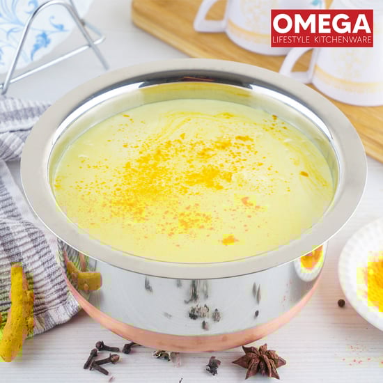 OMEGA 7Pcs Stainless Steel Copper Bottom Cookware Set