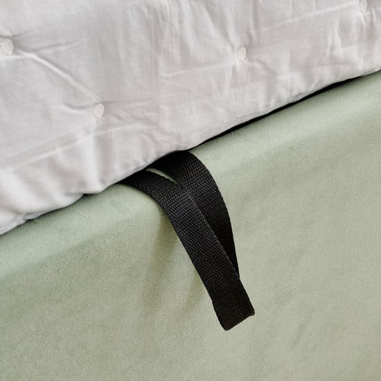 Helios Bravo Roxy Queen Bed with Hydraulic Storage - Green