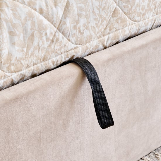 Helios Bravo Betty Queen Bed with Hydraulic Storage - Brown