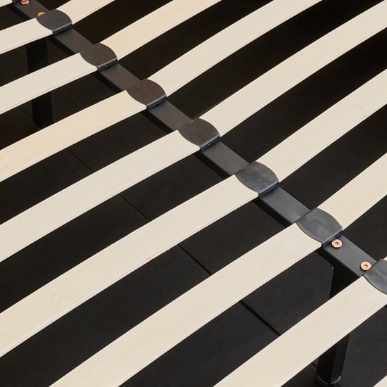 Helios Bravo Betty Queen Bed with Hydraulic Storage - Brown