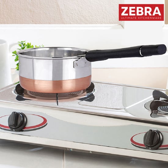 ZEBRA Stainless Steel Copper Bottom Sauce Pan - 1.2L