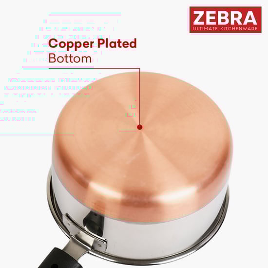 ZEBRA Stainless Steel Copper Bottom Sauce Pan - 1.2L