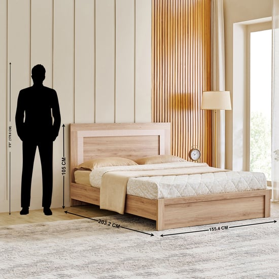 Lexus Sahara Queen Bed - Brown