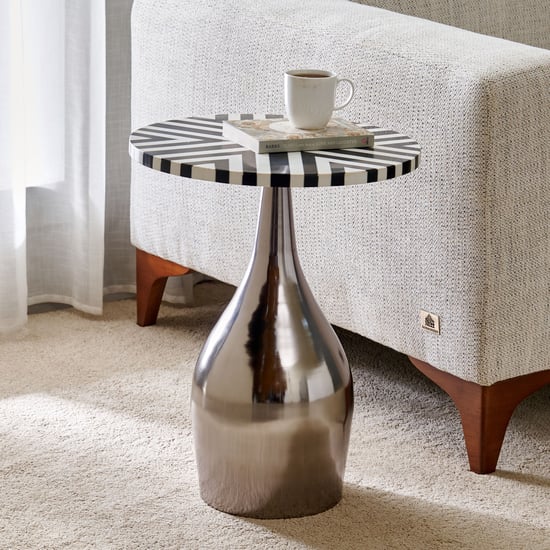 Vennie Metal Accent Table - Silver