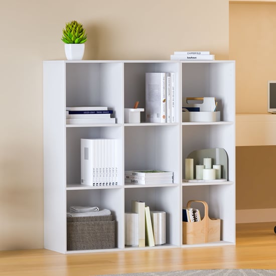 Helios Soho 3-Tier Open Book Shelf - White