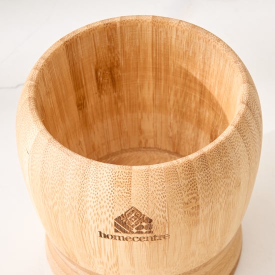 Spinel Perennial Bamboo Mortar and Pestle Set