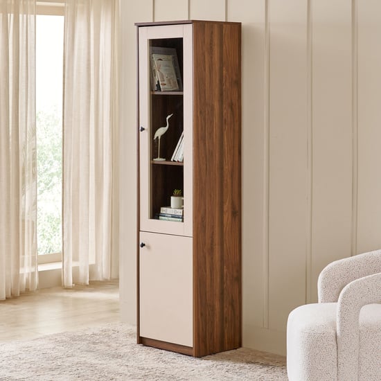 Addison 2-Door Book Cabinet - Brown