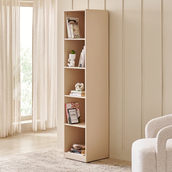 Addison 5-Tier Open Book Shelf - Brown