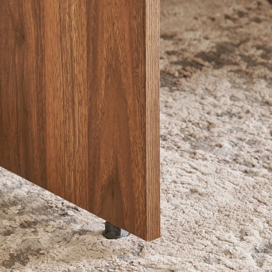 Addison Compact Study Desk with Hutch - Brown