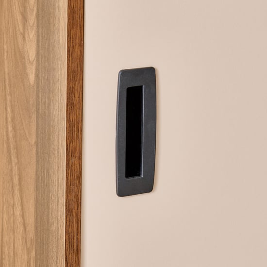 Addison Sliding Door Book Cabinet - Brown