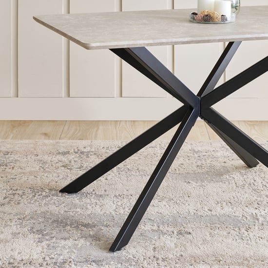 Voxen 4-Seater Dining Table - Grey