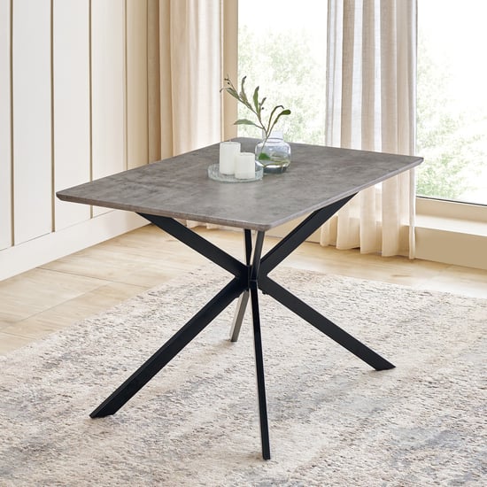 Voxen 4-Seater Dining Table - Grey