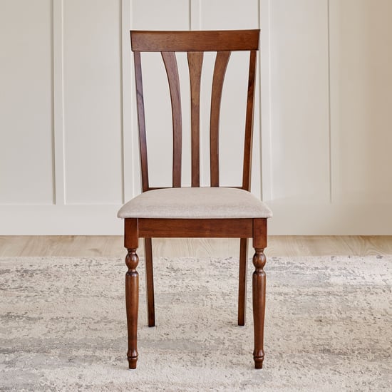 Helios Franklin Solid Wood 6-Seater Dining Set with Chairs and Bench - Walnut