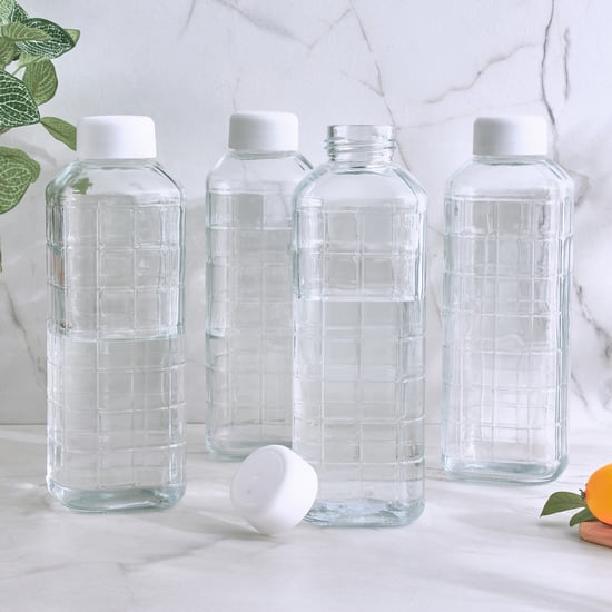 Marley Cuba Set of 4 Glass Water Bottles - 1L
